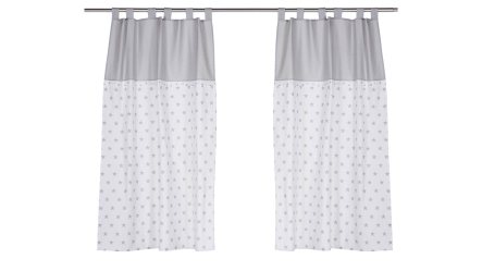 וילון | כוכבים אפור