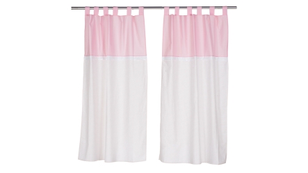 וילון | לבבות ורוד