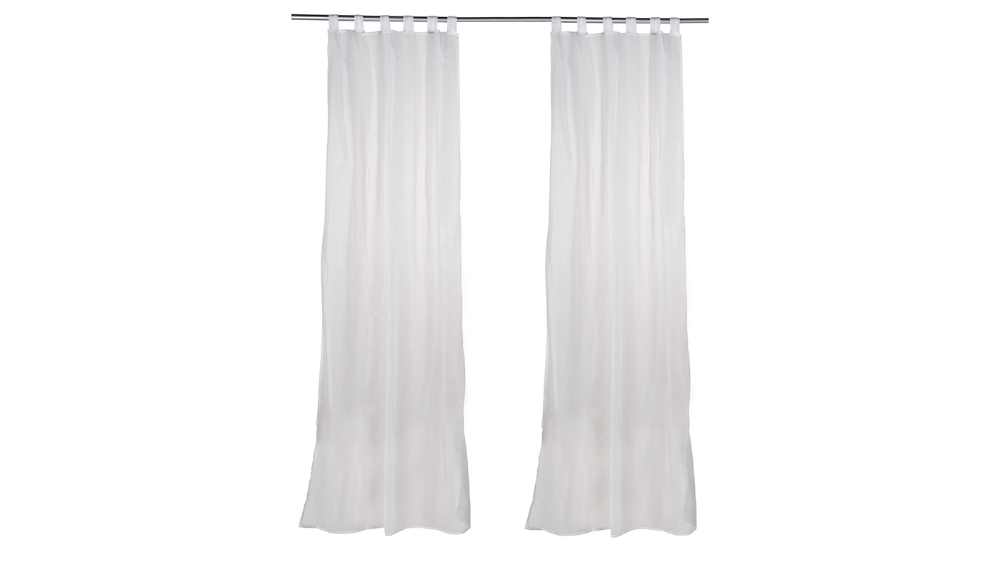 וילון לולאות לבן | אורך 250 ס"מ