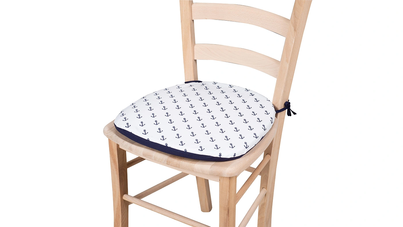 כרית למושב כיסא | עוגנים כחול