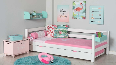 מיטת ילדים מיקה עם מיטת חבר