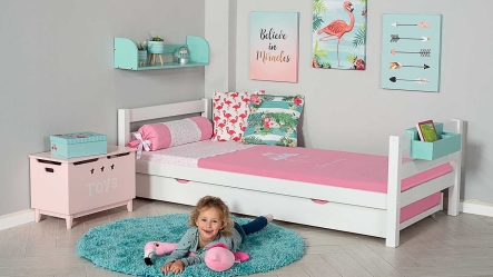 מיטת ילדים מיקה עם מיטת חבר