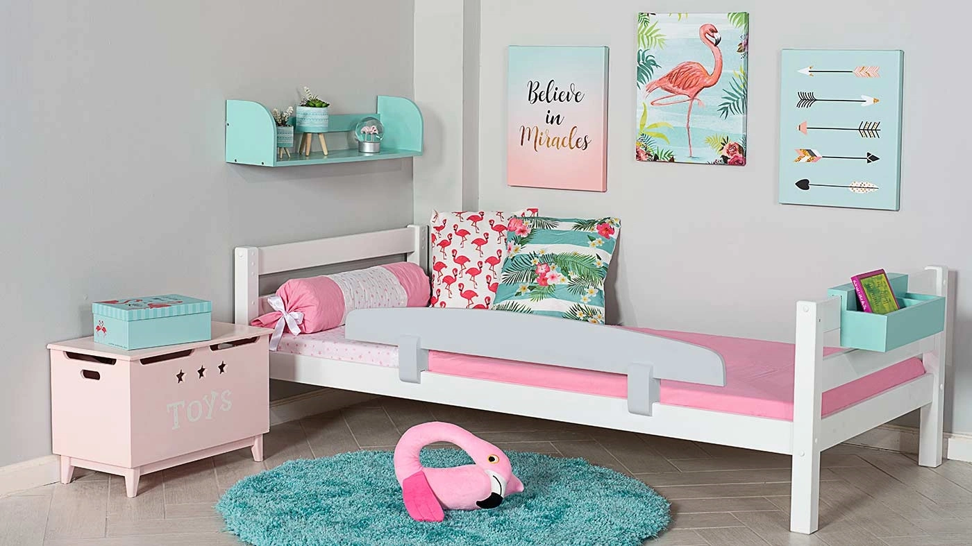 מיטת ילדים מיקה רוחב 80 ס"מ | ללא מעקה אחורי