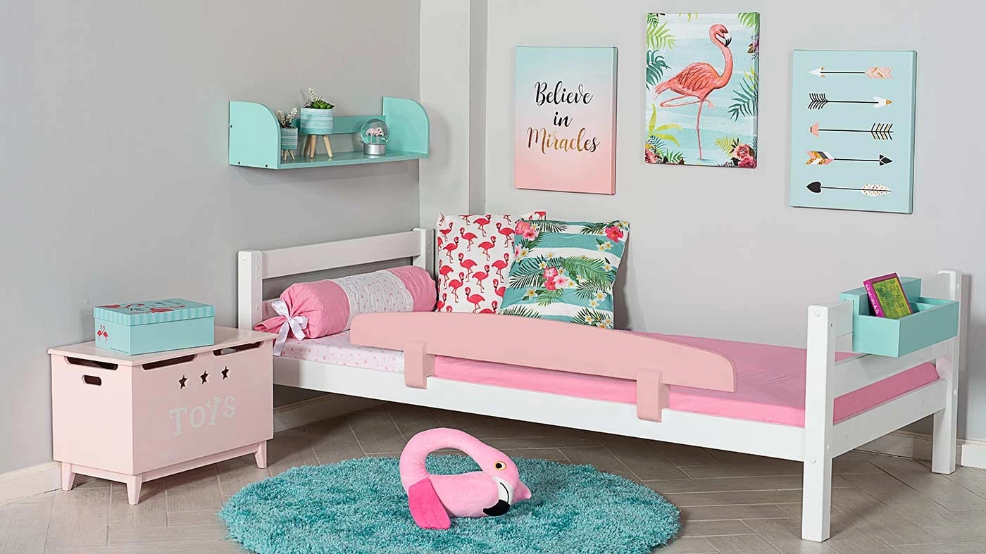 מיטת ילדים מיקה רוחב 80 ס"מ | ללא מעקה אחורי