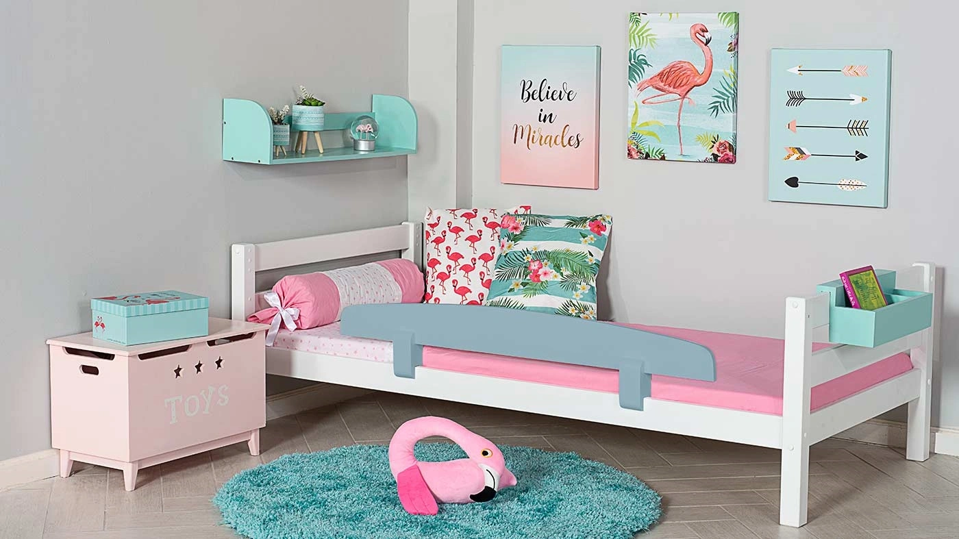 מיטת ילדים מיקה רוחב 80 ס"מ | ללא מעקה אחורי