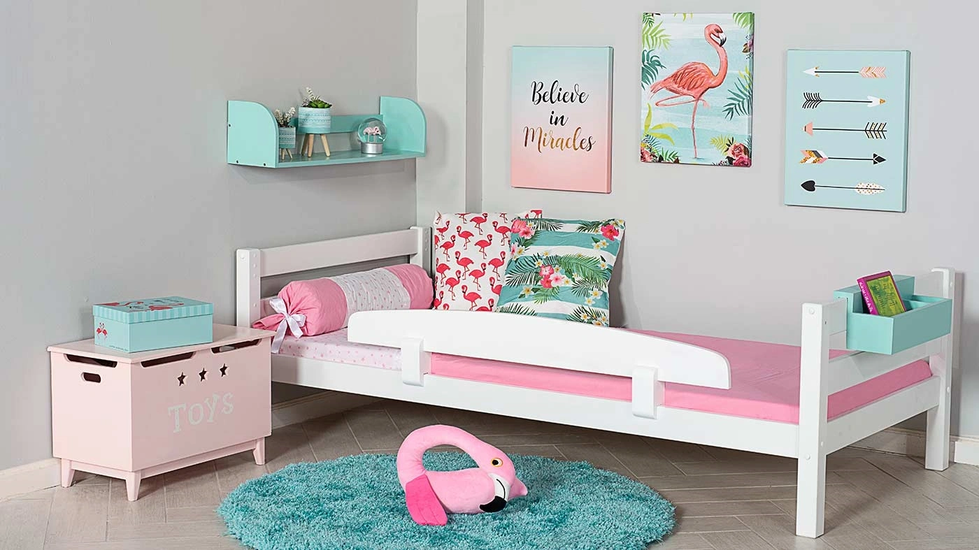 מיטת ילדים מיקה רוחב 80 ס"מ | ללא מעקה אחורי