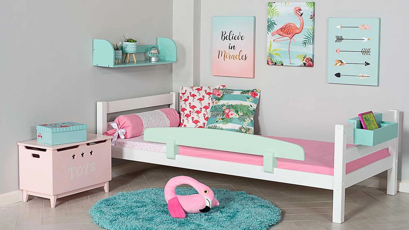 מיטת ילדים מיקה רוחב 80 ס"מ | ללא מעקה אחורי