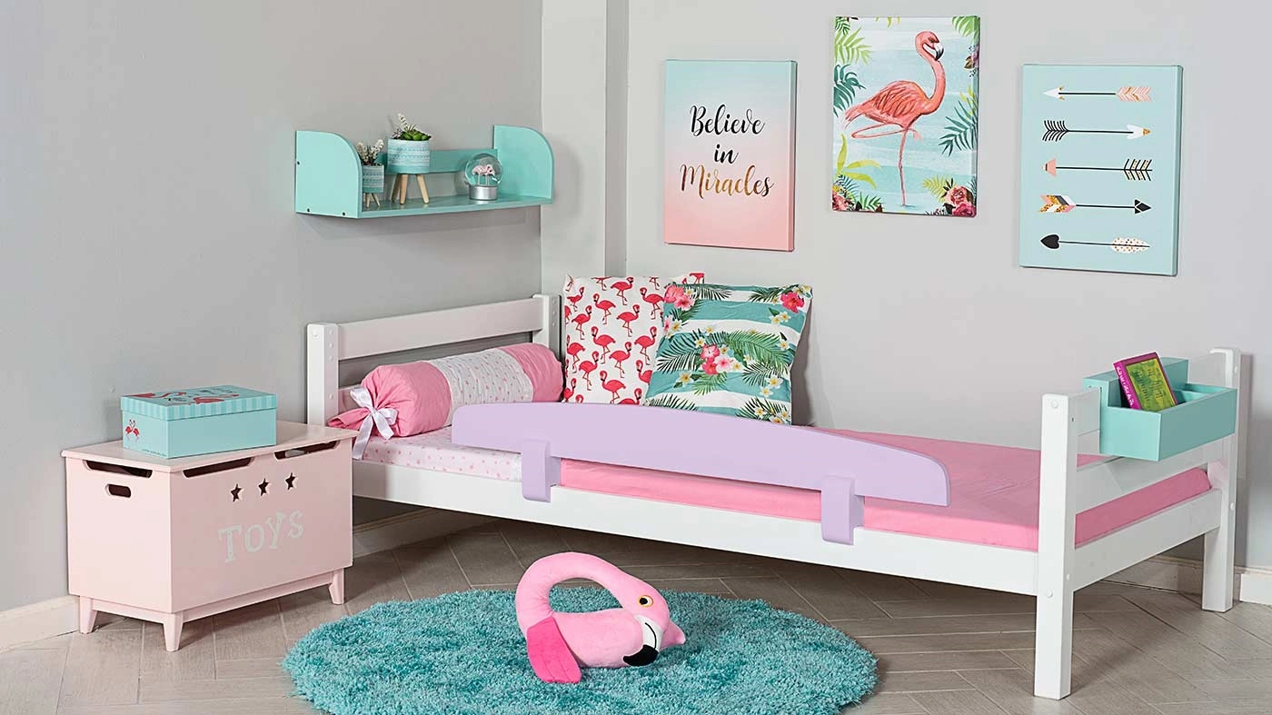 מיטת ילדים מיקה רוחב 80 ס"מ | ללא מעקה אחורי