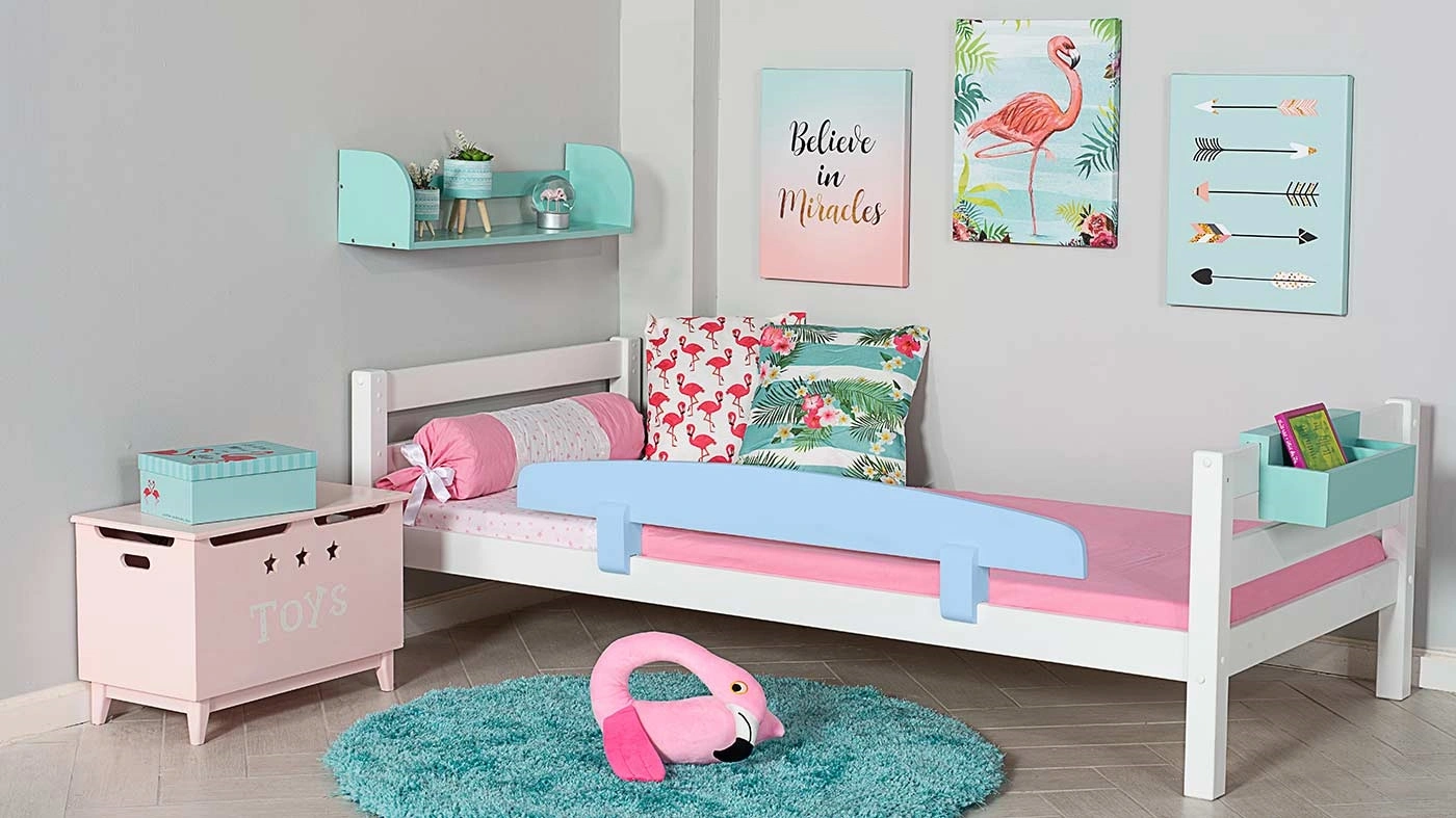 מיטת ילדים מיקה רוחב 80 ס"מ | ללא מעקה אחורי