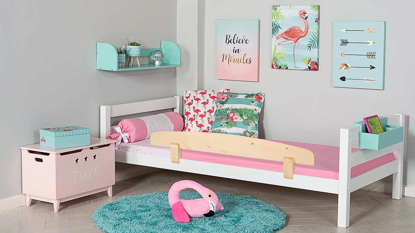 מיטת ילדים מיקה רוחב 80 ס"מ | ללא מעקה אחורי