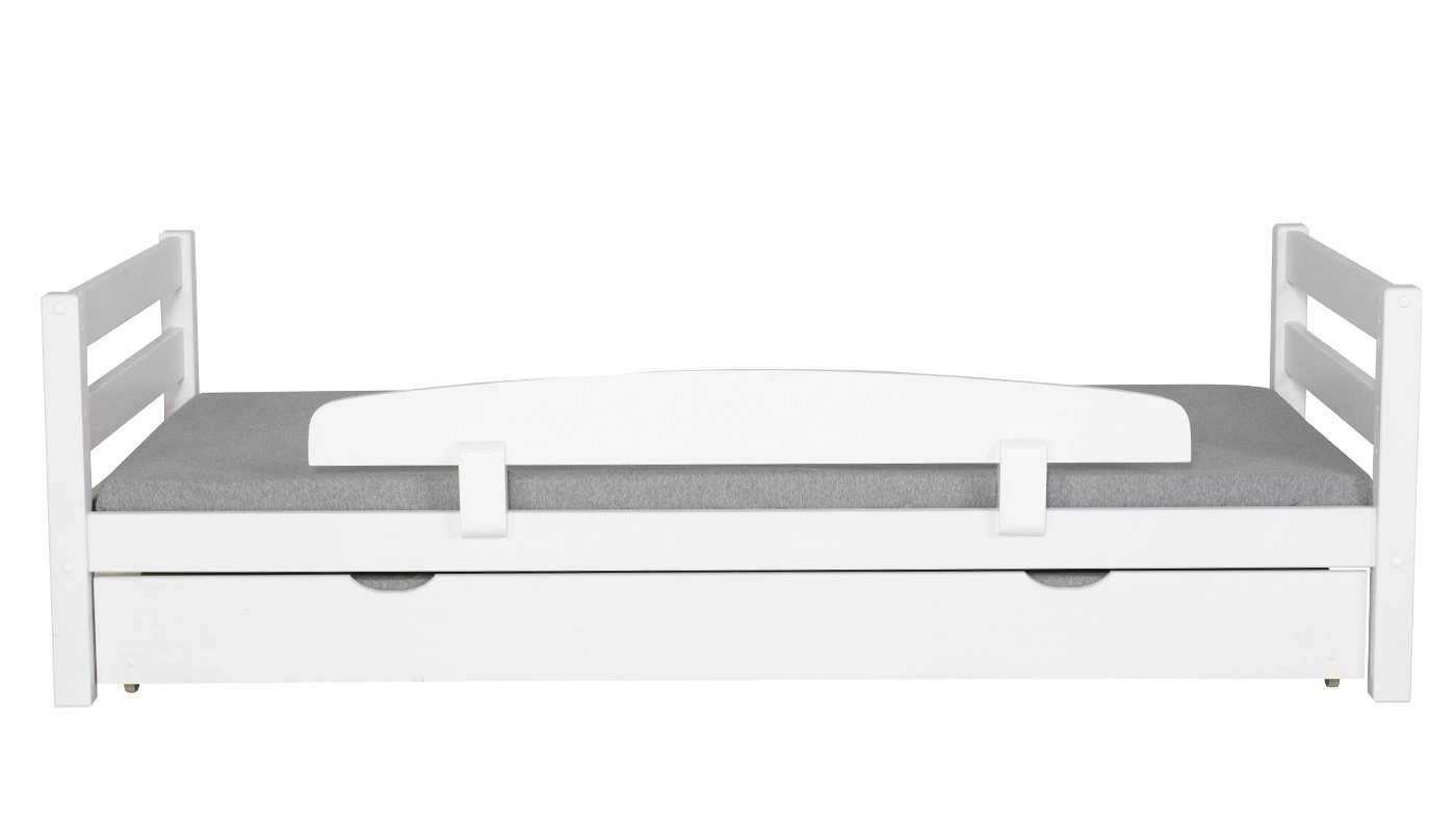 מיטת ילדים מיקה עם מיטת חבר רוחב 80 ס"מ | ללא מעקה אחורי