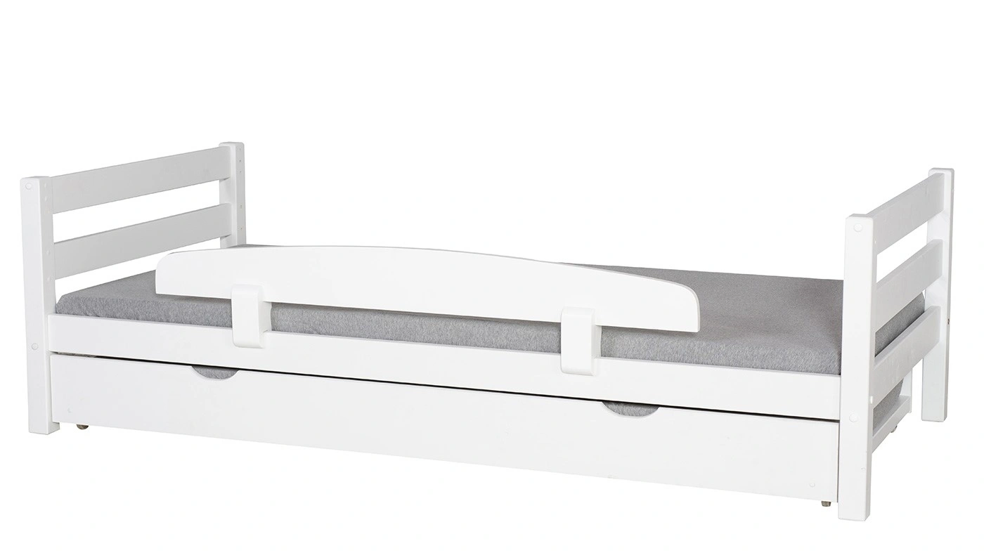 מיטת ילדים מיקה עם מיטת חבר רוחב 80 ס"מ | ללא מעקה אחורי