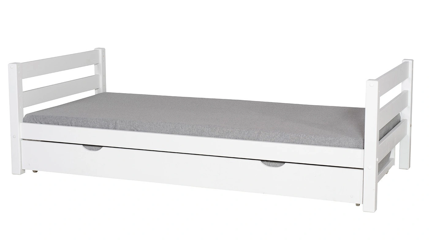 מיטת ילדים מיקה עם מיטת חבר רוחב 80 ס"מ | ללא מעקה אחורי