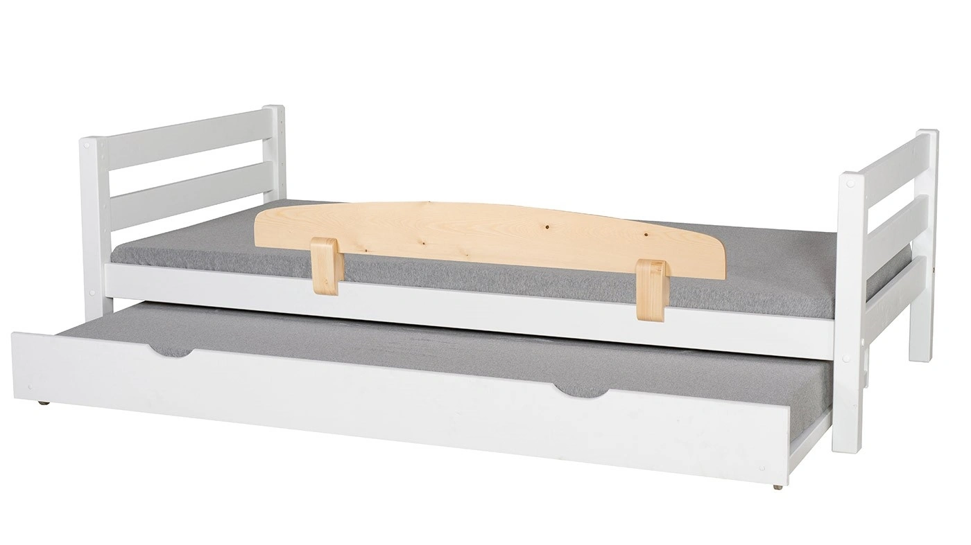 מיטת ילדים מיקה עם מיטת חבר רוחב 80 ס"מ | ללא מעקה אחורי
