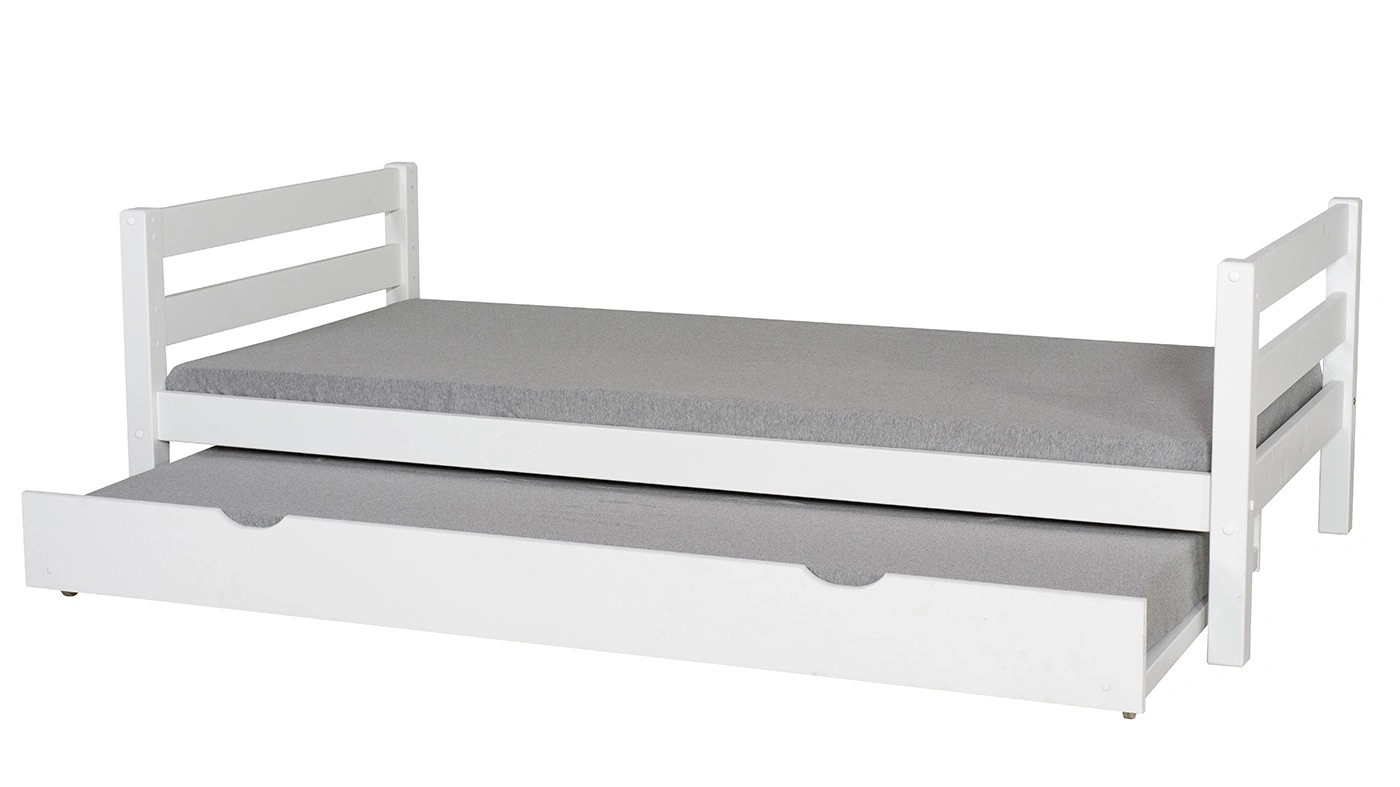 מיטת ילדים מיקה עם מיטת חבר רוחב 80 ס"מ | ללא מעקה אחורי