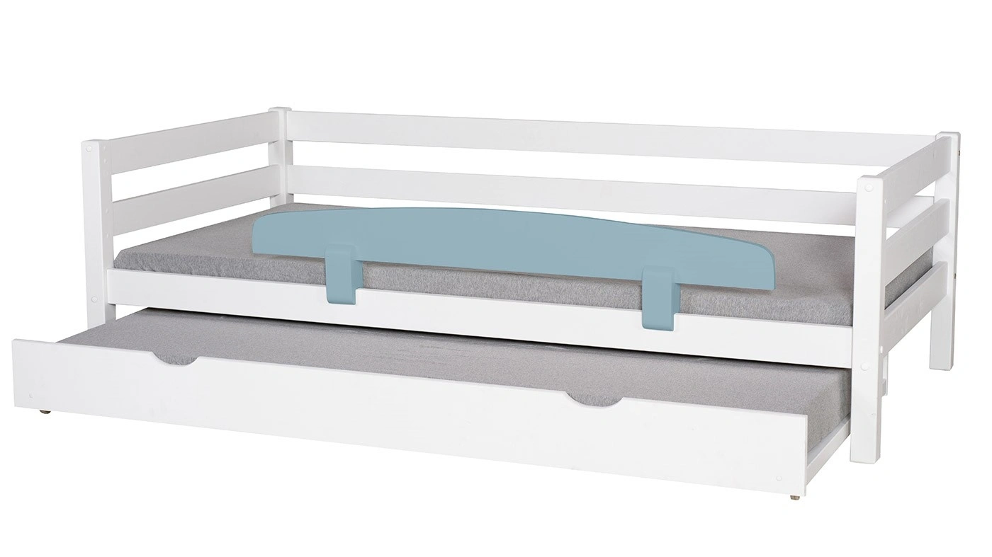 מיטת ילדים מיקה עם מיטת חבר רוחב 90 ס"מ | עם מעקה אחורי