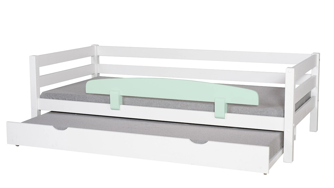 מיטת ילדים מיקה עם מיטת חבר רוחב 90 ס"מ | עם מעקה אחורי