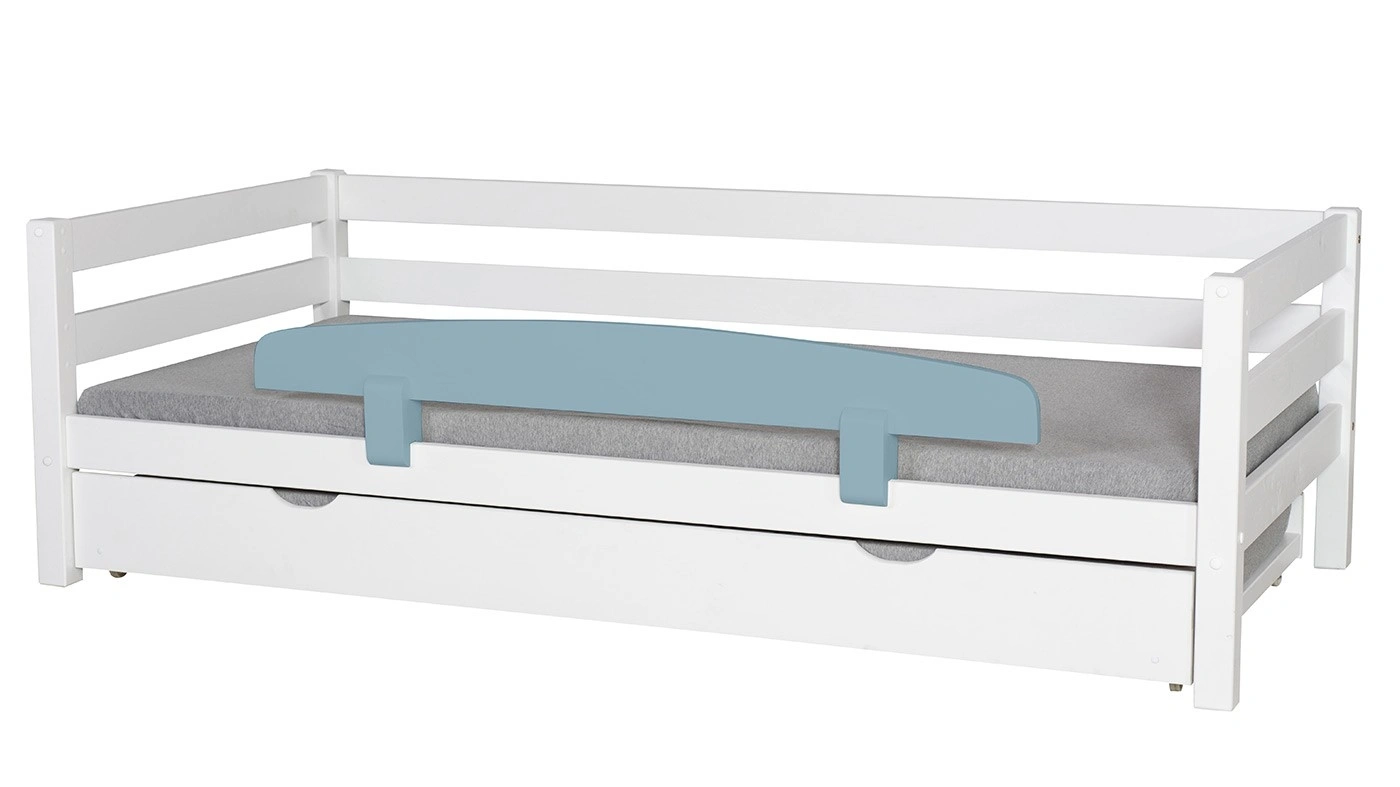 מיטת ילדים מיקה עם מיטת חבר רוחב 90 ס"מ | עם מעקה אחורי