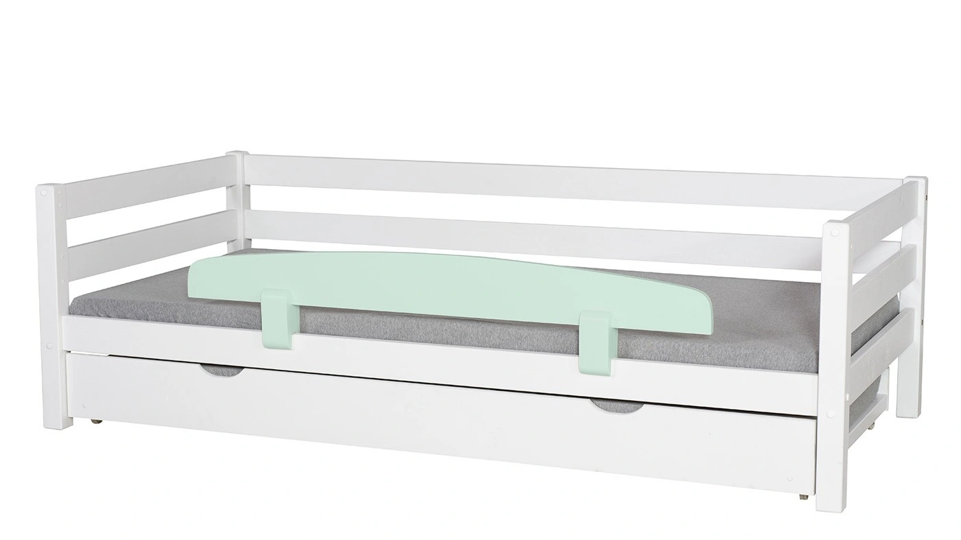 מיטת ילדים מיקה עם מיטת חבר רוחב 90 ס"מ | עם מעקה אחורי