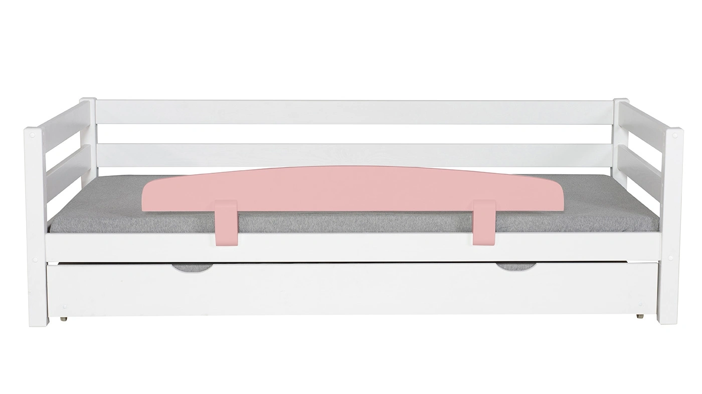 מיטת ילדים מיקה עם מיטת חבר רוחב 90 ס"מ | עם מעקה אחורי