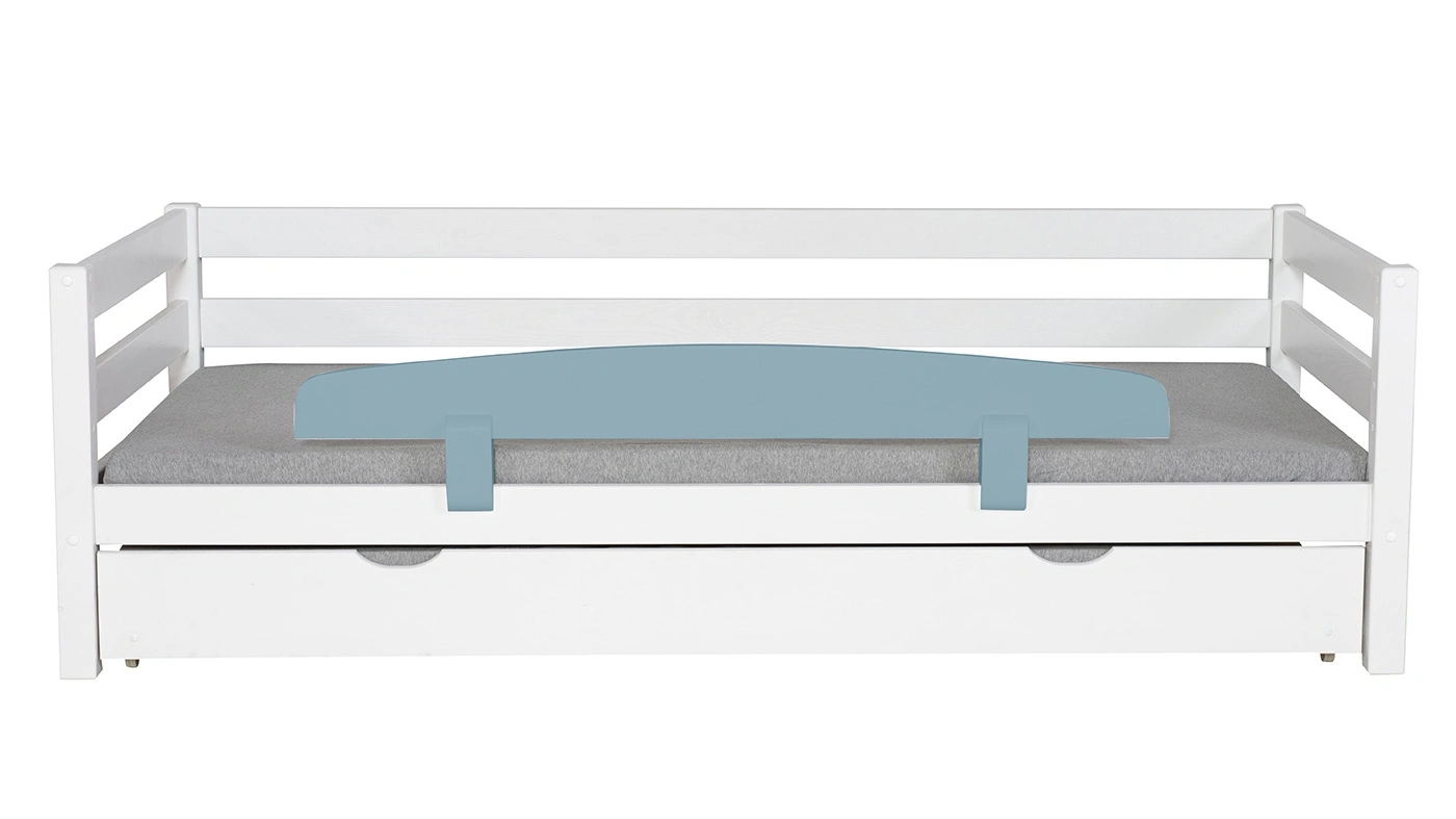 מיטת ילדים מיקה עם מיטת חבר רוחב 90 ס"מ | עם מעקה אחורי