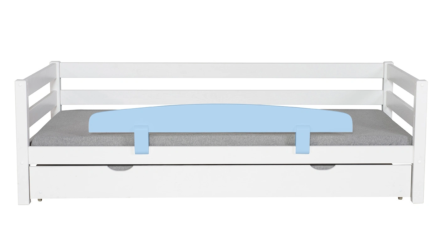 מיטת ילדים מיקה עם מיטת חבר רוחב 90 ס"מ | עם מעקה אחורי