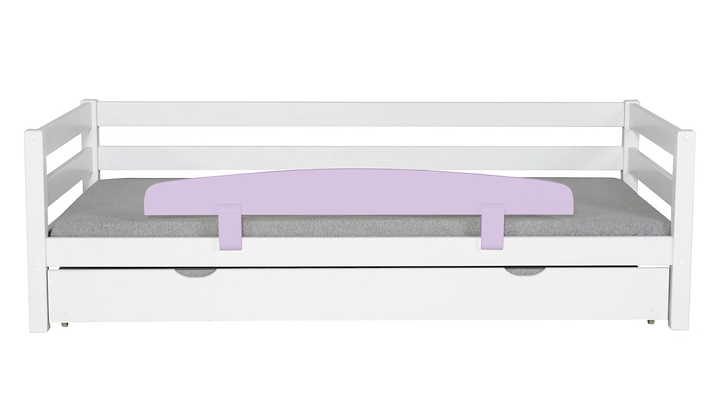 מיטת ילדים מיקה עם מיטת חבר רוחב 90 ס"מ | עם מעקה אחורי