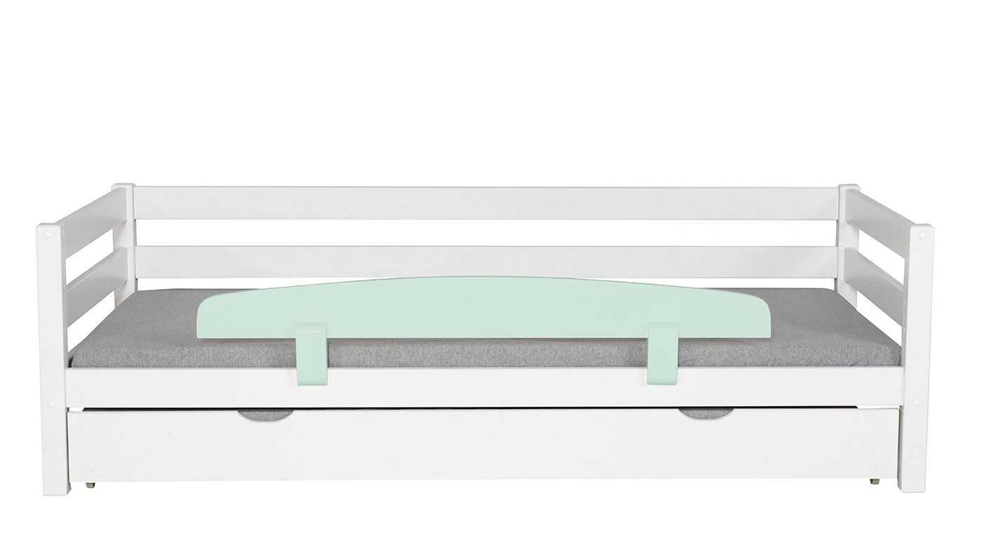 מיטת ילדים מיקה עם מיטת חבר רוחב 90 ס"מ | עם מעקה אחורי