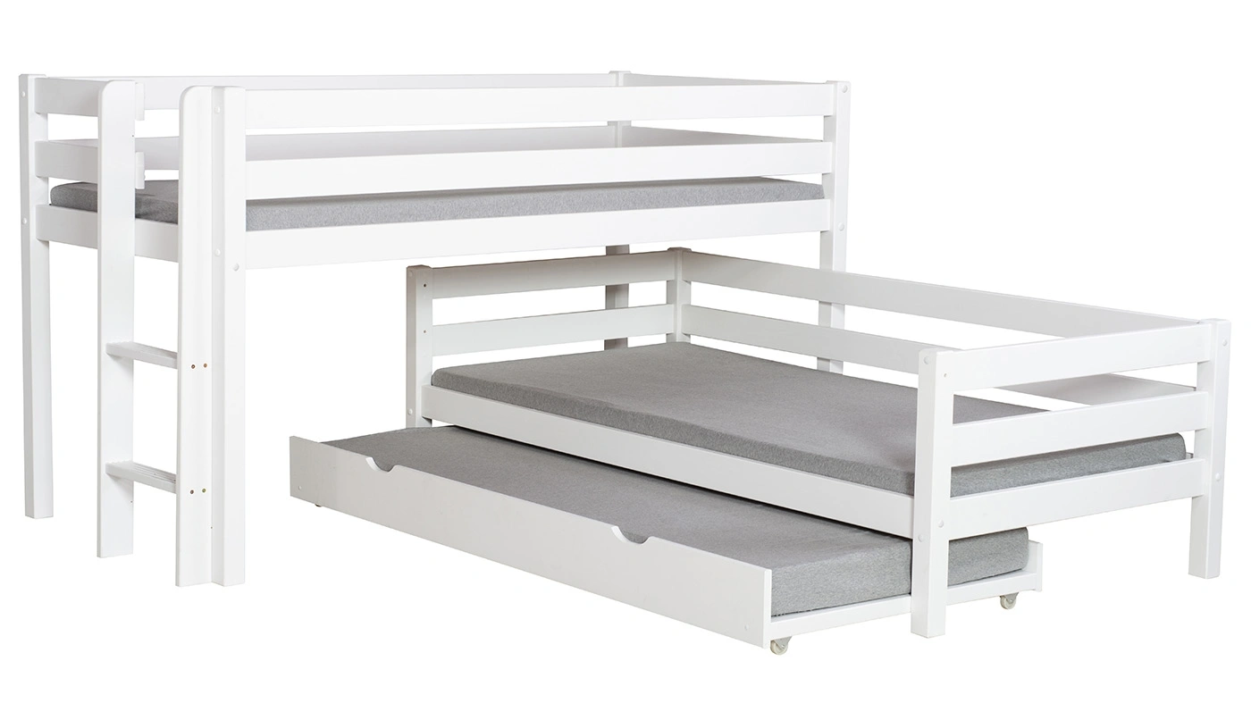 שילוב מיטות L | עם מיטת חבר