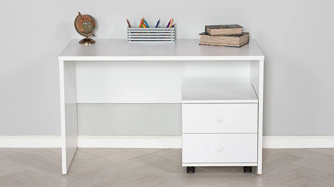 שולחן כתיבה נועם | צבע לבן