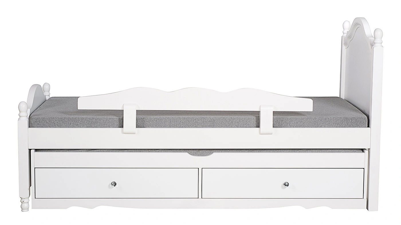 מיטת ילדים נויה רוחב 90 ס"מ | צבע לבן אטום