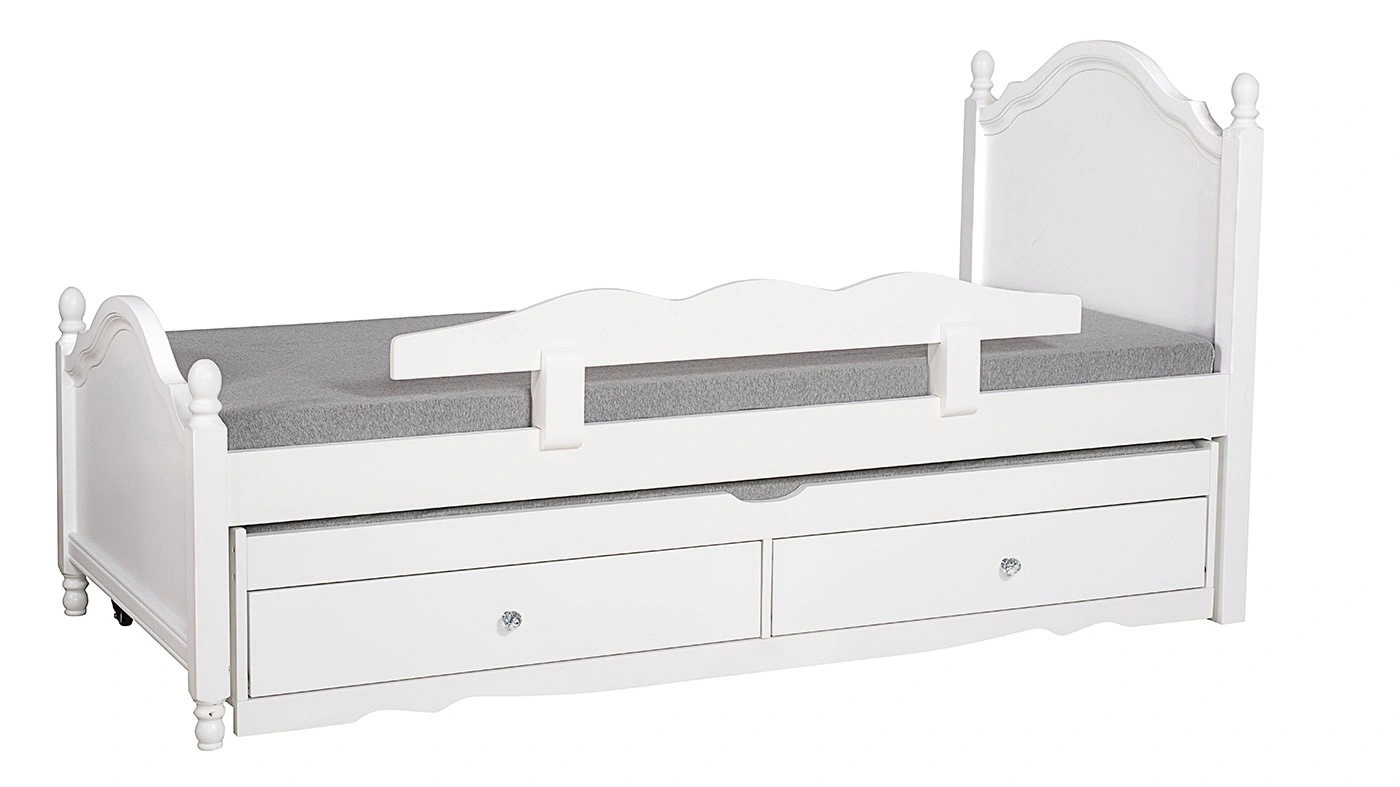 מיטת ילדים נויה רוחב 90 ס"מ | צבע לבן אטום