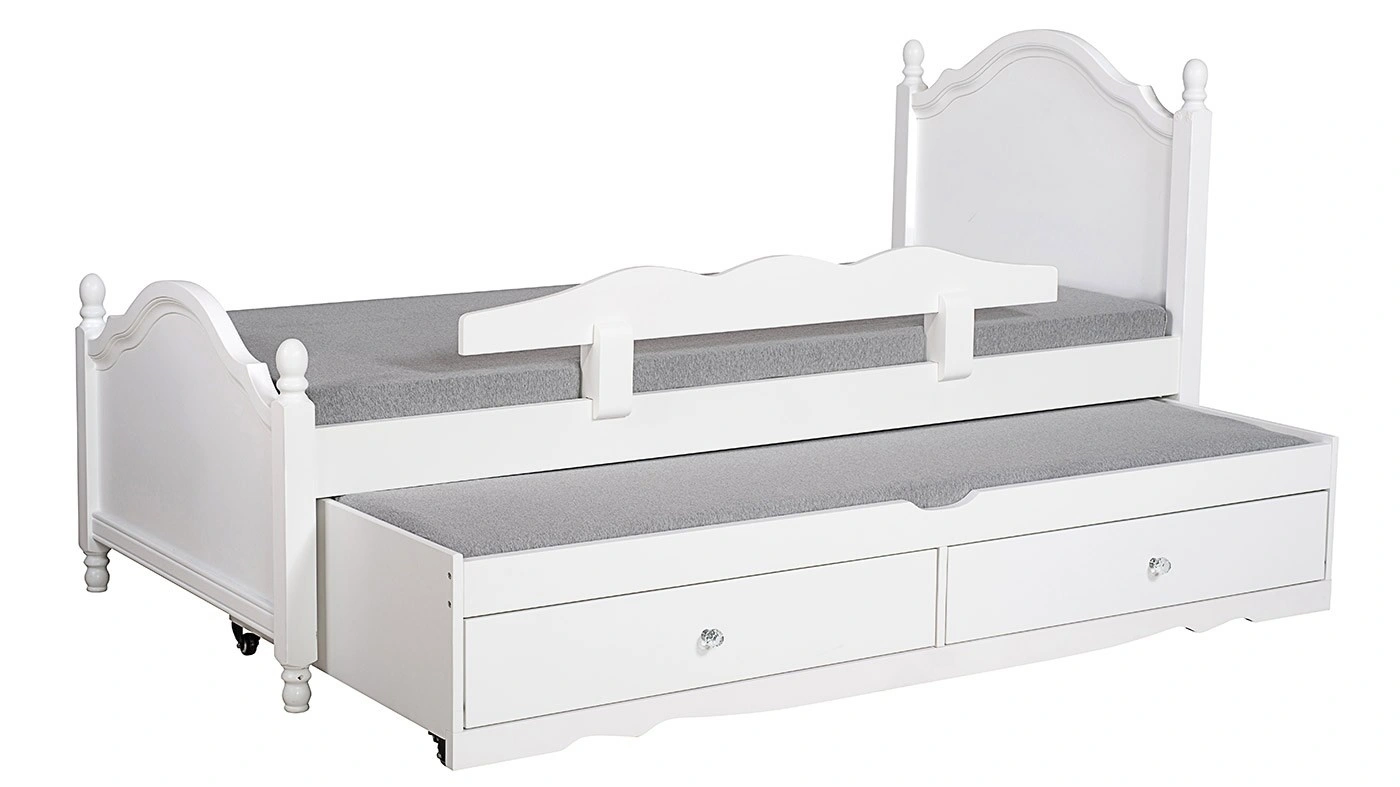 מיטת ילדים נויה רוחב 90 ס"מ | צבע לבן אטום