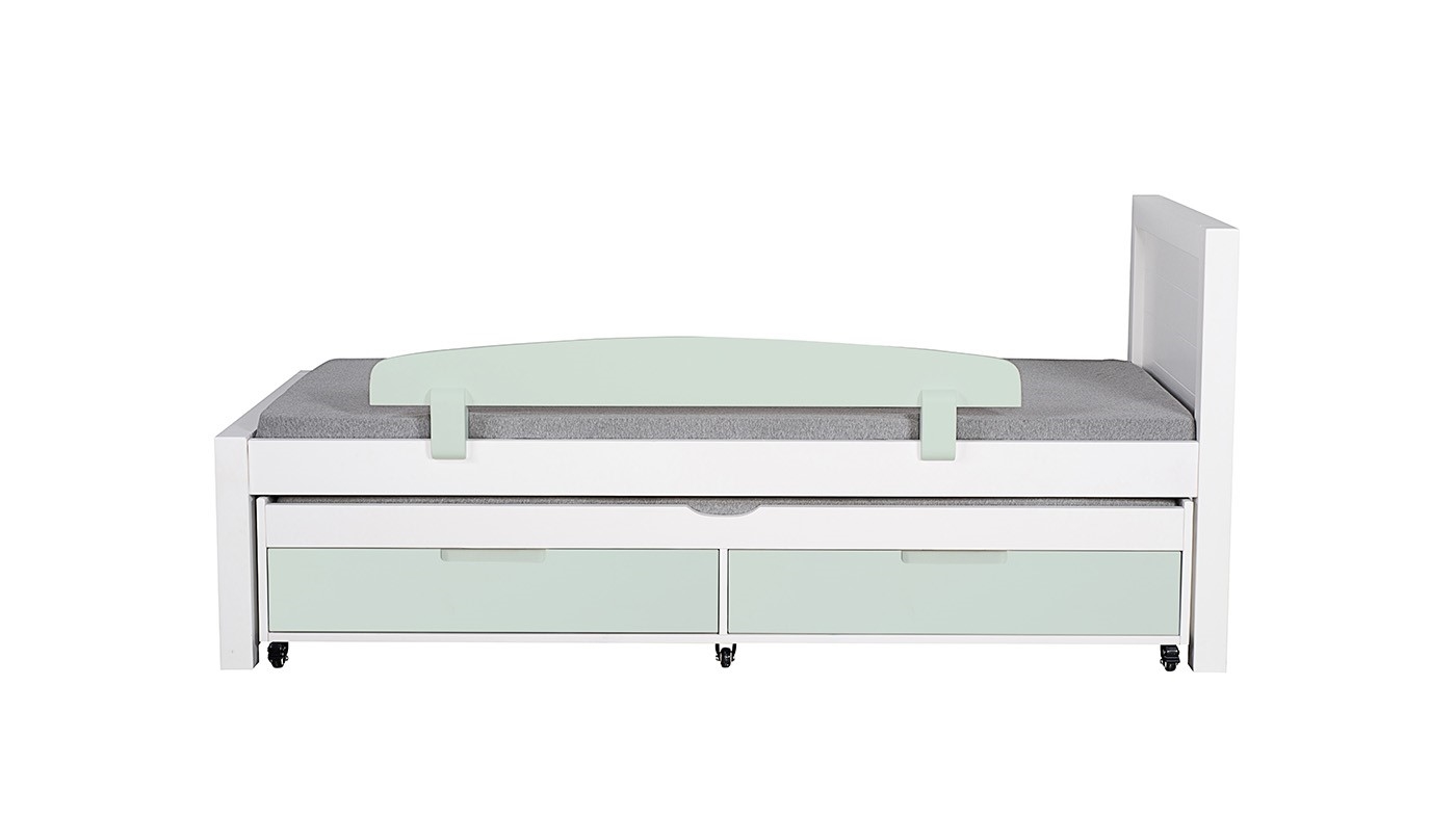 מיטת ילדים דור רוחב 90 ס"מ | צבע לבן אטום