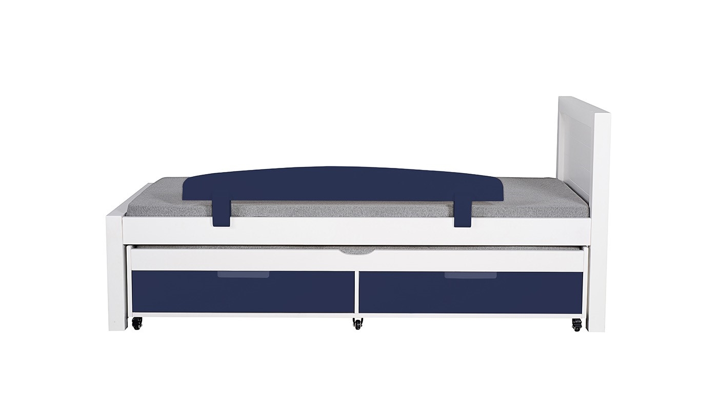 מיטת ילדים דור רוחב 90 ס"מ | צבע לבן אטום