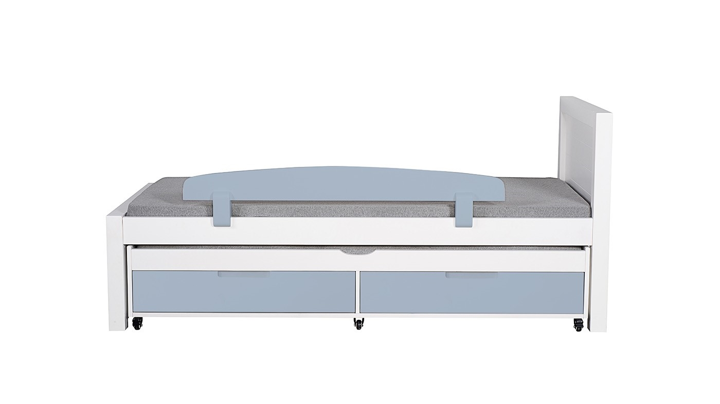 מיטת ילדים דור רוחב 90 ס"מ | צבע לבן אטום