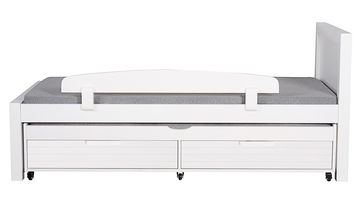 מיטת ילדים דור רוחב 90 ס"מ | צבע לבן אטום