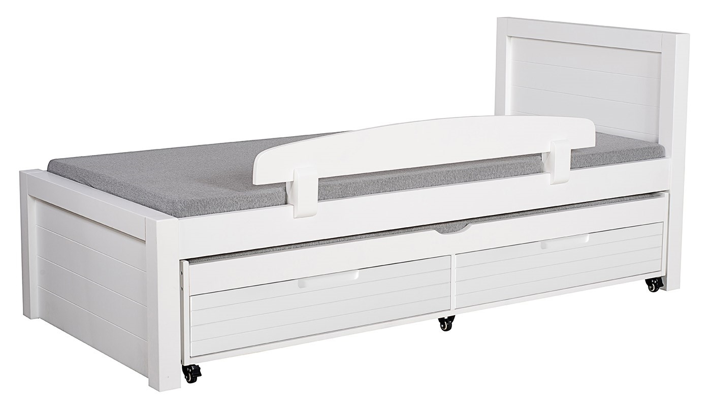 מיטת ילדים דור רוחב 90 ס"מ | צבע לבן אטום