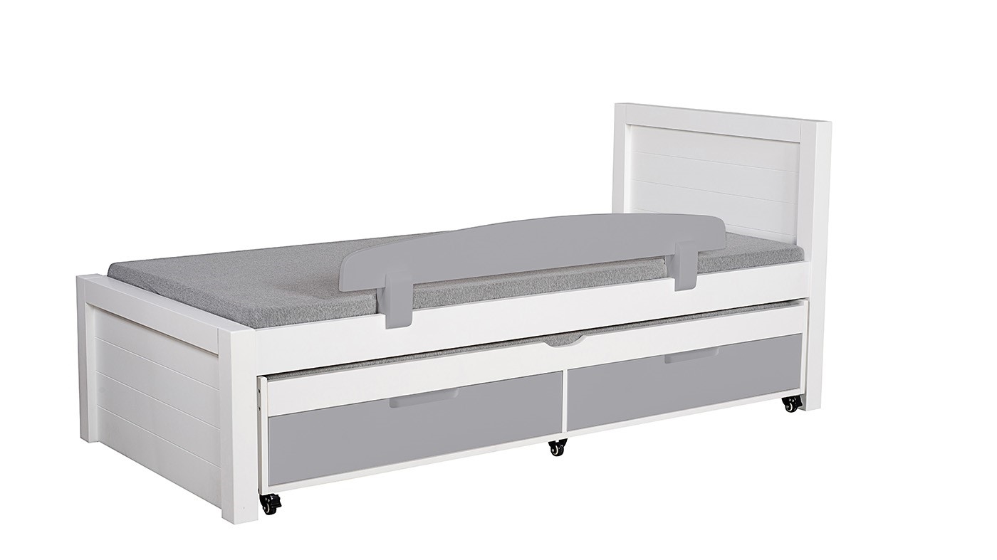 מיטת ילדים דור רוחב 90 ס"מ | צבע לבן אטום