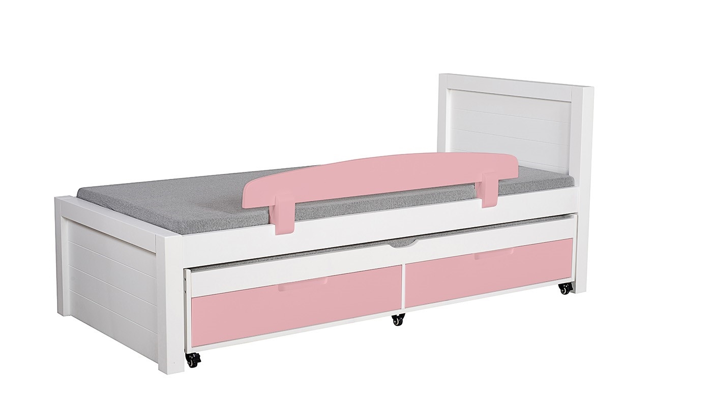 מיטת ילדים דור רוחב 90 ס"מ | צבע לבן אטום