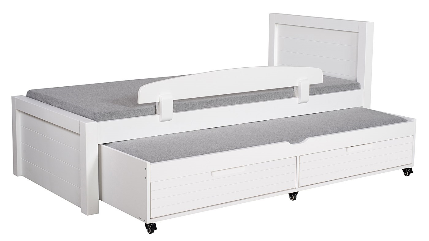 מיטת ילדים דור רוחב 90 ס"מ | צבע לבן אטום