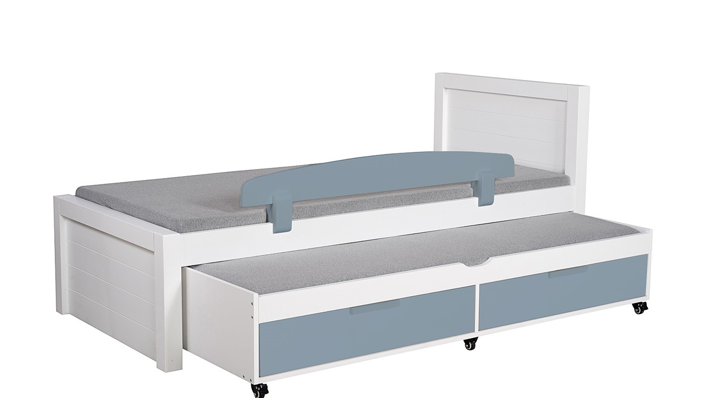 מיטת ילדים דור רוחב 90 ס"מ | צבע לבן אטום