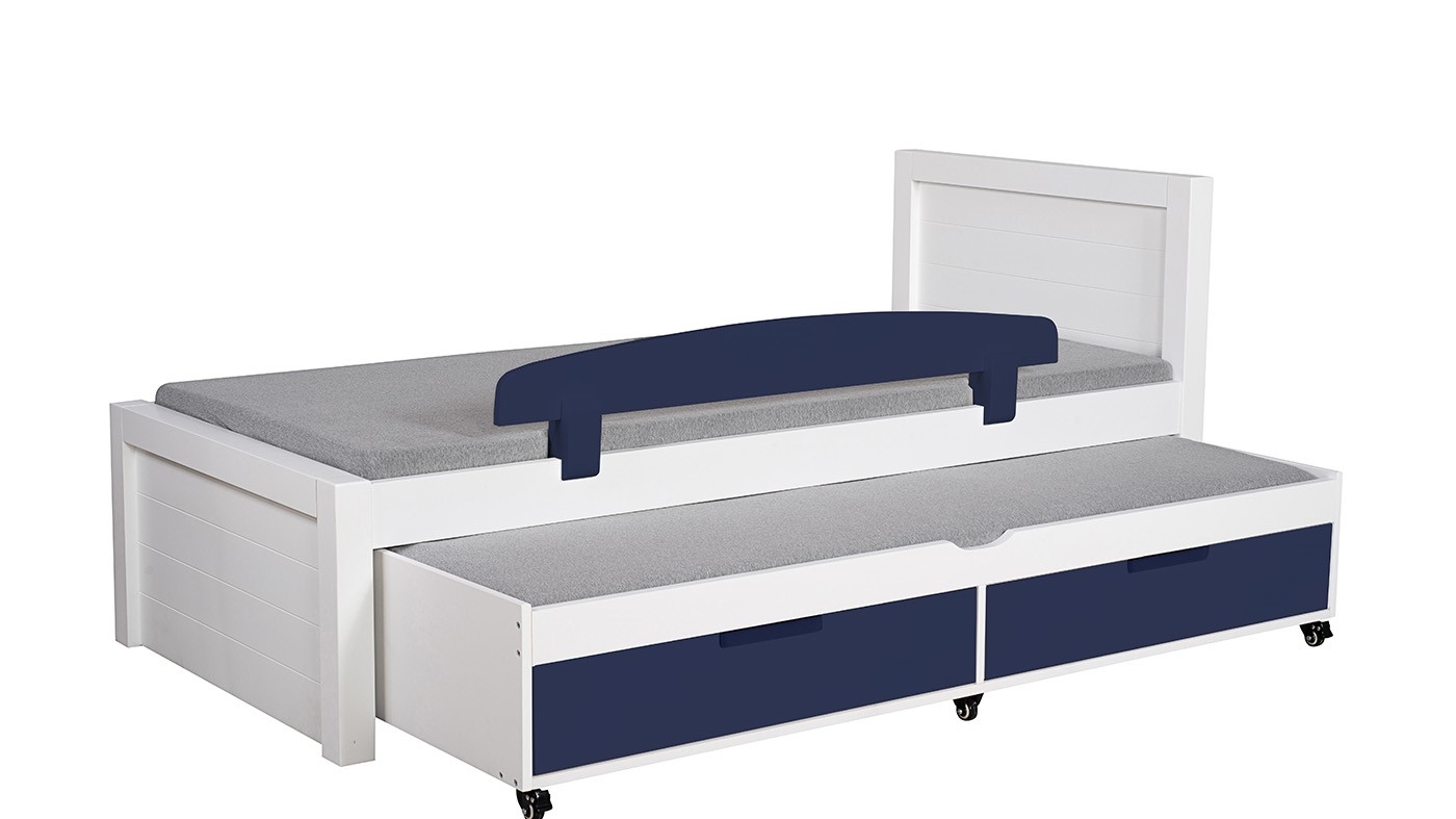 מיטת ילדים דור רוחב 90 ס"מ | צבע לבן אטום