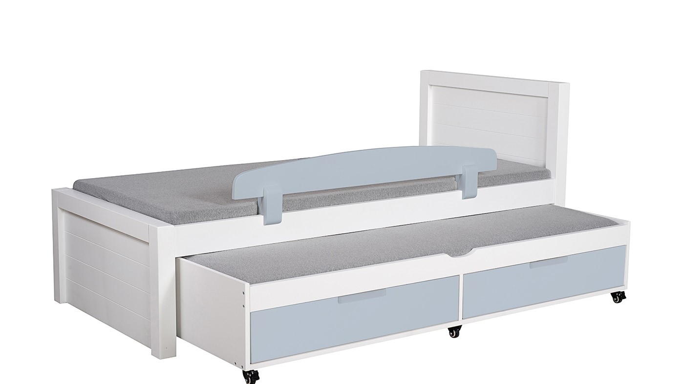 מיטת ילדים דור רוחב 90 ס"מ | צבע לבן אטום