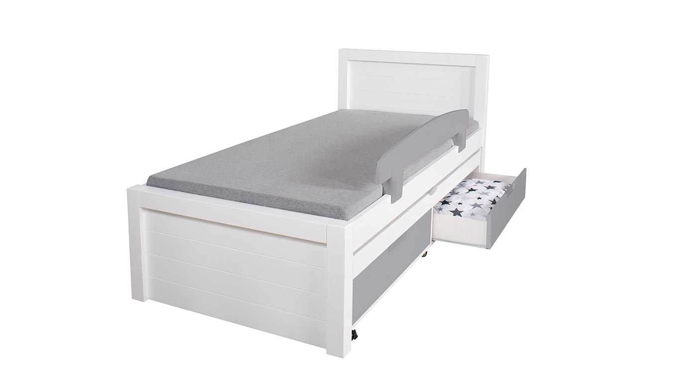 מיטת ילדים דור רוחב 90 ס"מ | צבע לבן אטום