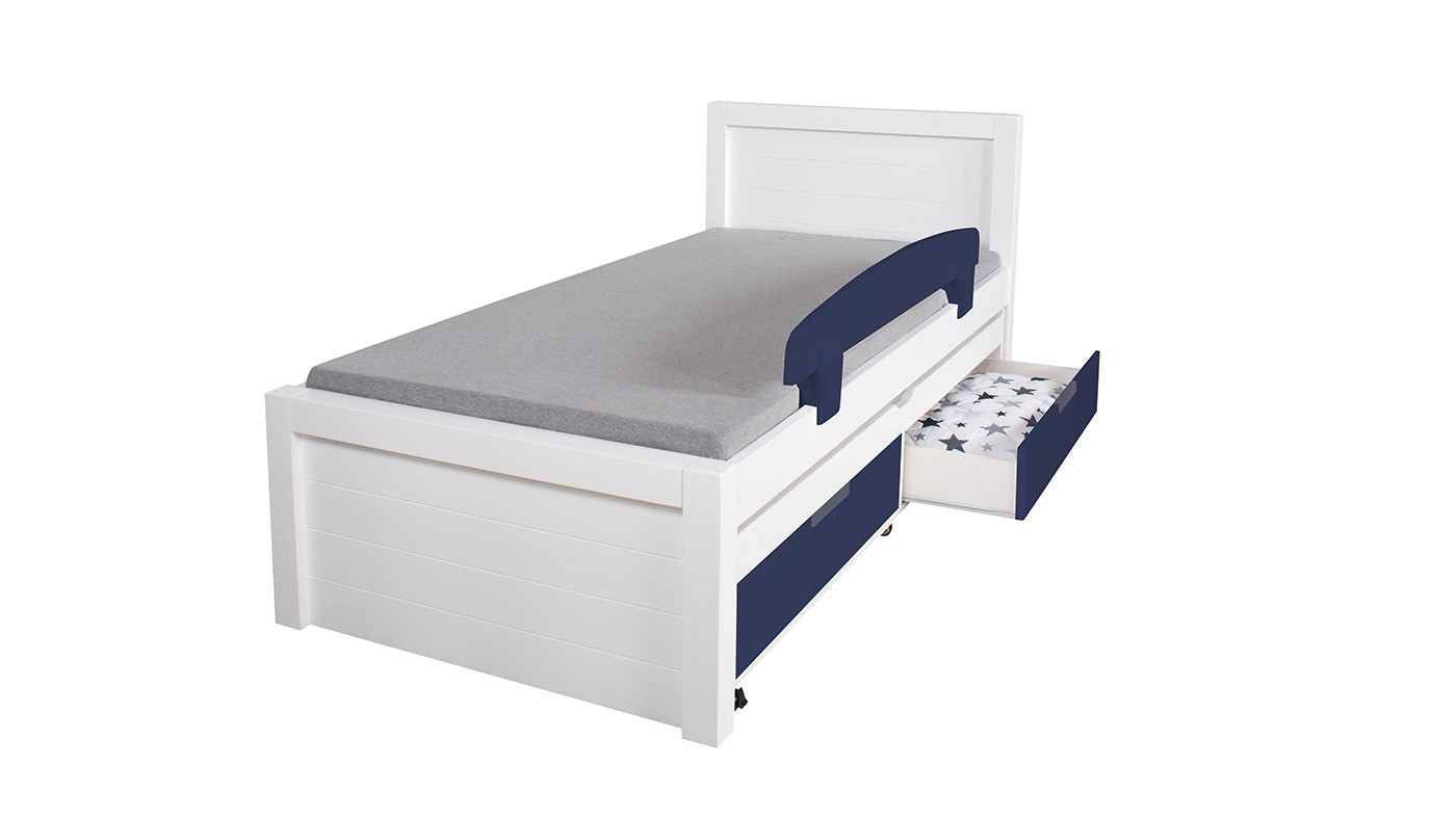 מיטת ילדים דור רוחב 90 ס"מ | צבע לבן אטום