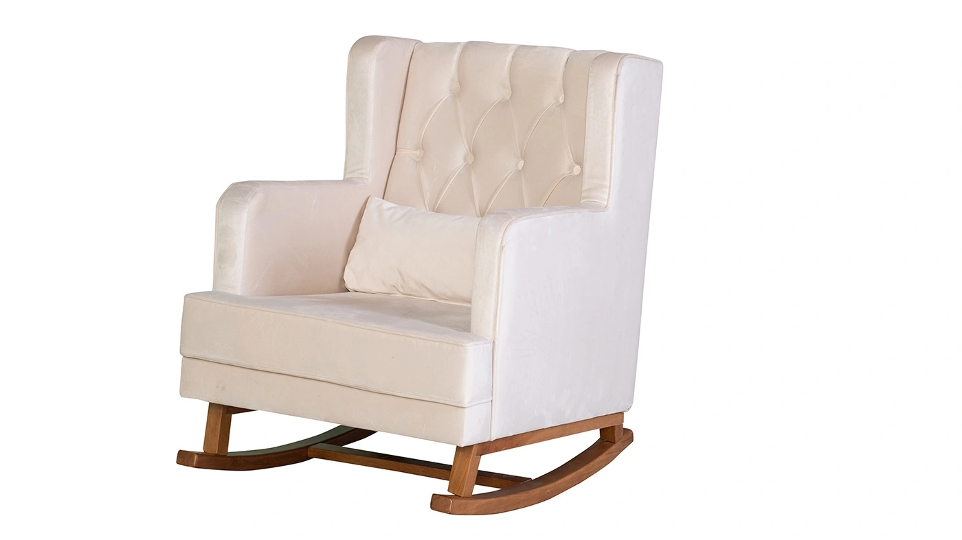 כורסת הנקה נדנדה CALMO | צבע שמנת