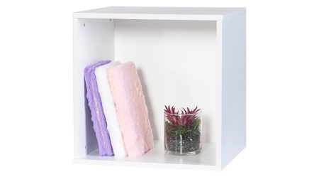 מדף קוביה | צבע לבן