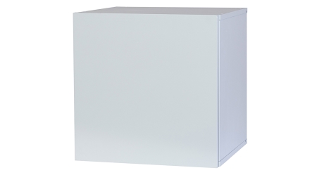 מדף קוביה עם דלת | צבע אפור