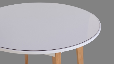 משטח פרספקס עגול לשולחן (קוטר 59 ס"מ)